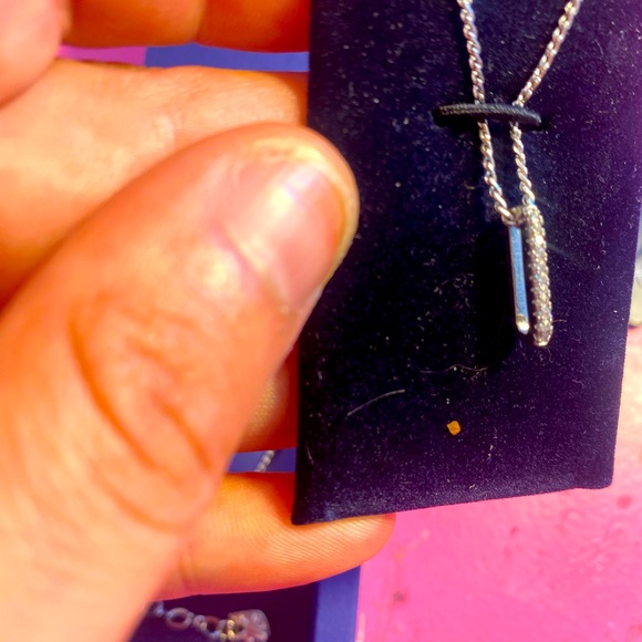 Swarovski pave paperclip necklace - Picture 4 of 13